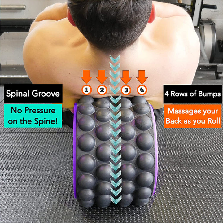 Premium Yoga Wheel – Back Stretcher & Massager for Pain Relief – Durable, Non-Slip Frame – Strong Support Up to 440 lbs 