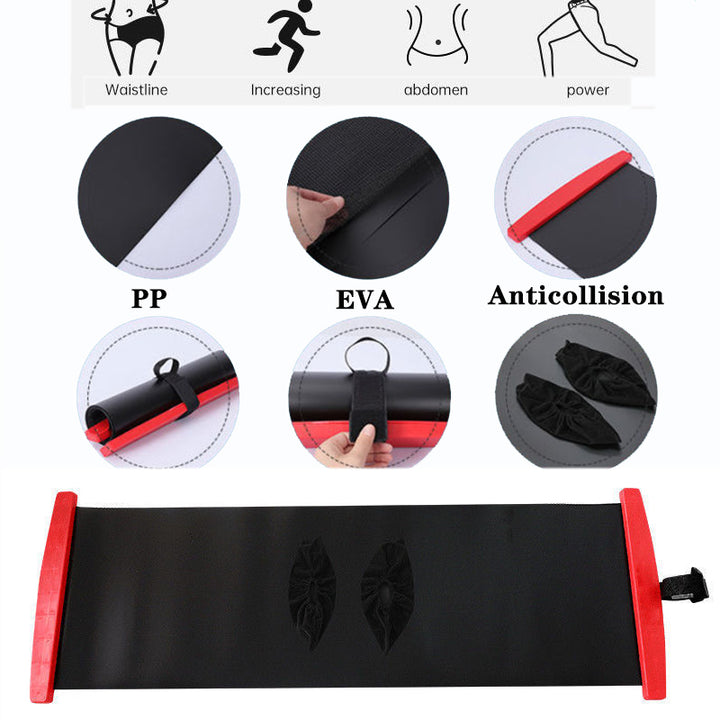 Premium Glide Training Mat for Fitness & Sports – Portable Sliding Mat for Ice Hockey, Roller Skating, Leg & Core Workout 
