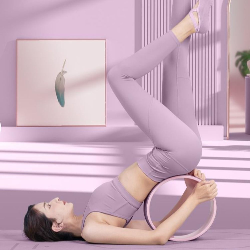 Premium Yoga Wheel – Non-Slip Pilates Ring for Weight Loss & Flexibility – TPE+PP Material, 30cm Diameter, Curved Design for