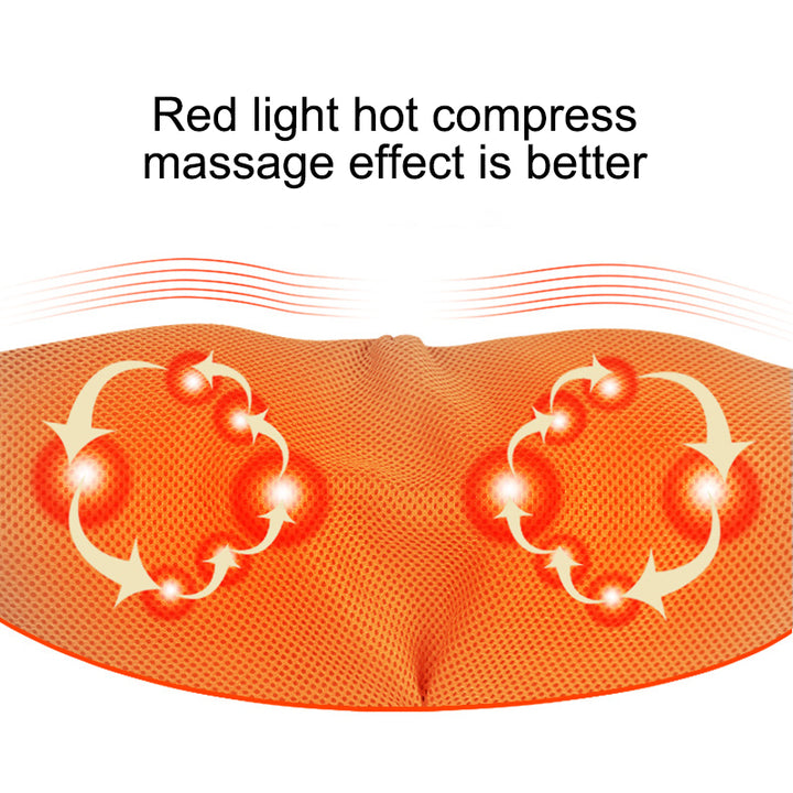 Luxury Wireless Neck and Back Massager for Cervical Relaxation and Trapezius Relief | Kneading Massage Shawl for Targeted 