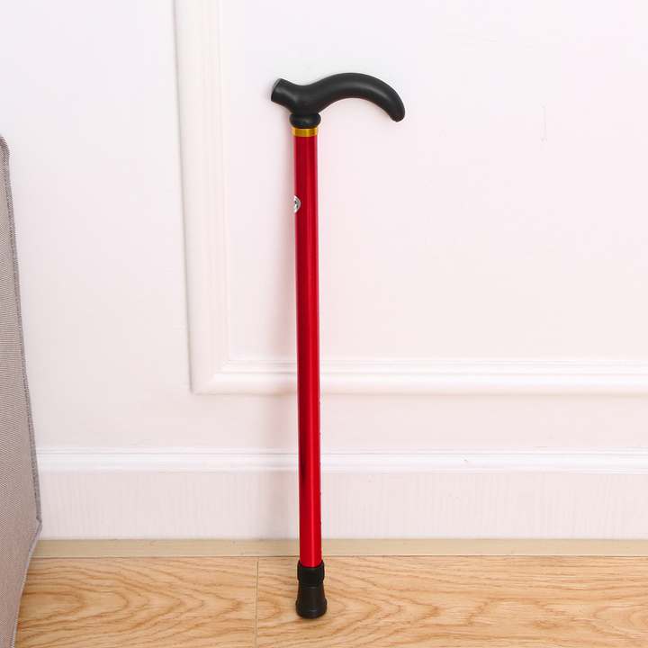 Premium Adjustable Walking Stick Cane – 2-Section Anti-Skid, Anti-Shock Crutch for Seniors, Lightweight Aluminum Alloy, Non-Slip Rubber Base, Adjustable Height 75-90cm for Hiking and Daily Support
