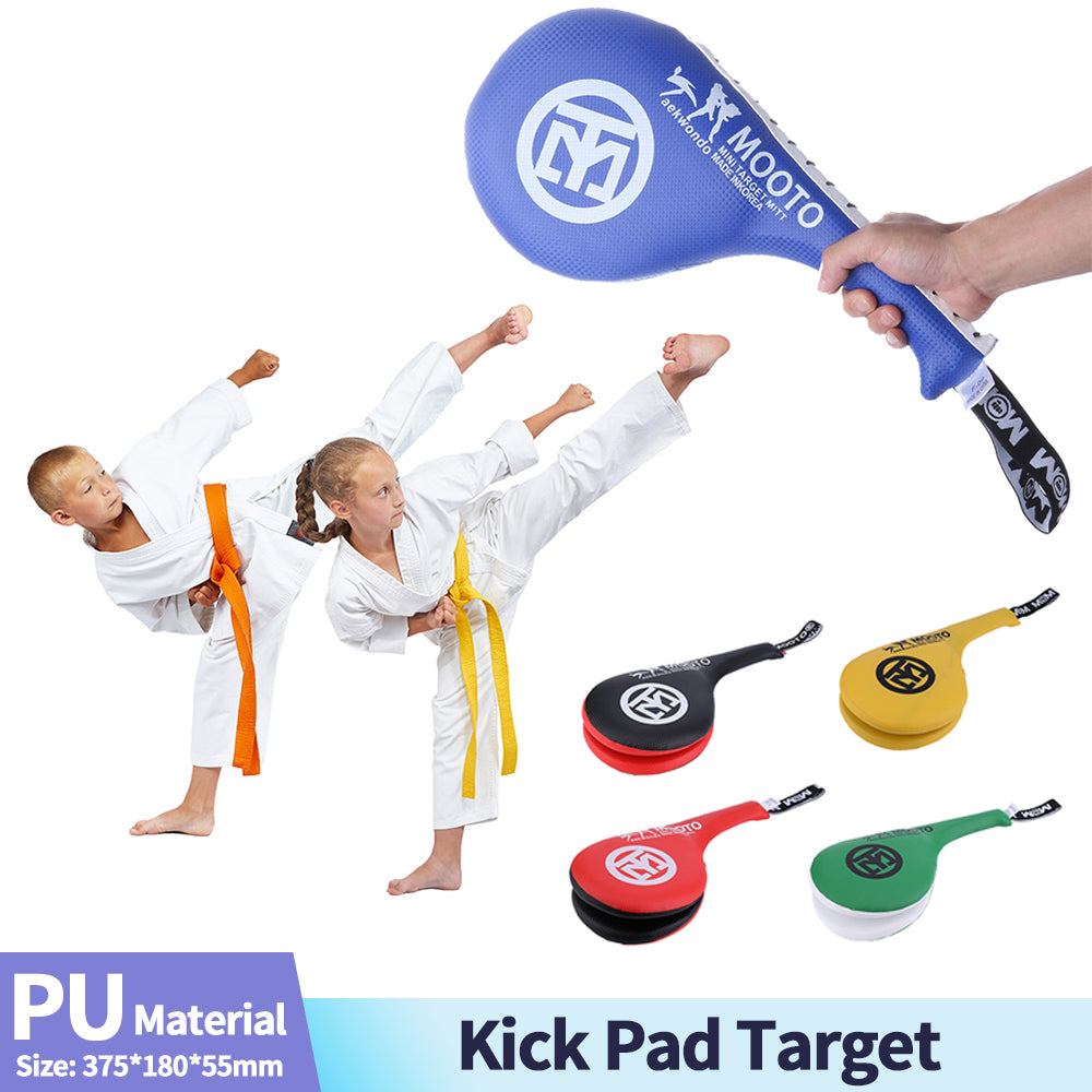 Premium Taekwondo Foot Target Kick Pad – Boxing, Kickboxing, & Sanda Training Equipment – Durable PU Leather, High Elastic 