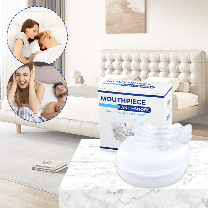Premium Anti-Snoring Mouth Guard for Teeth Grinding & Sleep Apnea Relief – Comfortable, Reusable Sleep Aid with Storage Box