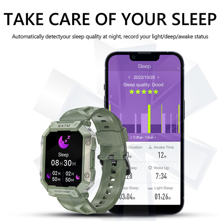 Premium Waterproof Fitness Smartwatch for Men & Women, 1.92" HD Screen, Heart Rate & Blood Oxygen Monitor, Multi-Sport Mode, 