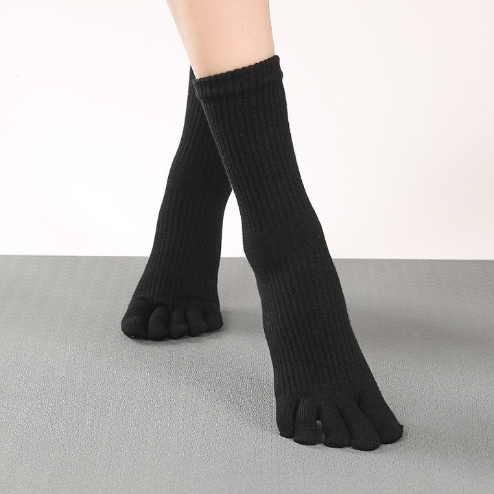 High-Quality Anti-Slip Yoga Socks for Women – Breathable Cotton, Ballet-Inspired Bandage Design, Perfect for Pilates, Dance