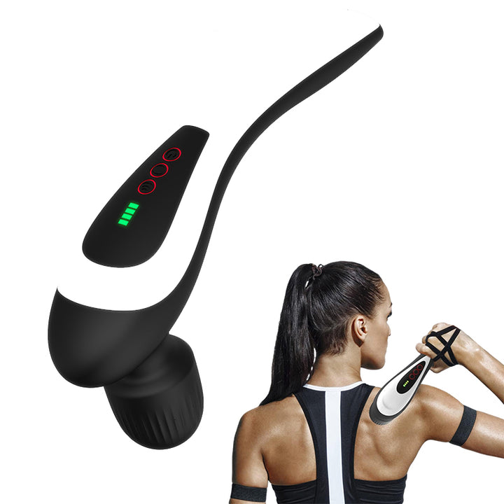 Premium USB Handheld Electric Wand Massager - High Frequency Vibration Deep Tissue Massage Machine for Body, Neck, and Back Pain Relief