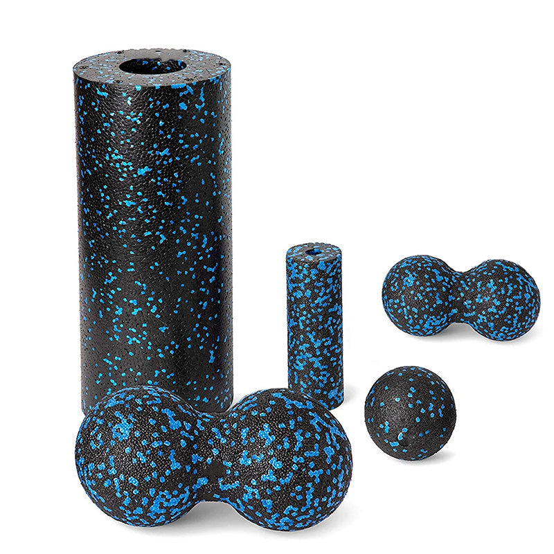 Premium EPP Fascia Massage Foam Rollers & Fitness Balls Set for Deep Tissue, Trigger Point Relief, Muscle Recovery, Yoga
