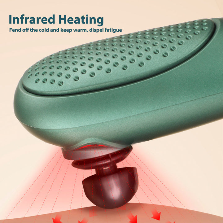 Premium Electric Massage Hammer Stick - Wireless Handheld Heating Vibration Instrument for Cervical Vertebra, Waist, and Back