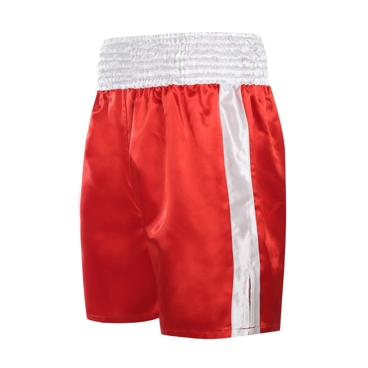 High Quality Muay Thai Fight Shorts – Unisex Kickboxing & MMA Training Pants for Men, Women, Kids, Competition & Grappling Gear with Embroidery, Adjustable Waistband, Satin Polyester, Sanda Martial Arts Clothes