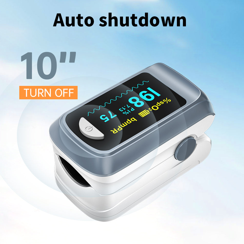 Premium Fingertip Pulse Oximeter – SPO2, Heart Rate, and Perfusion Index Monitor with OLED Display, Fast 8-Second Reading