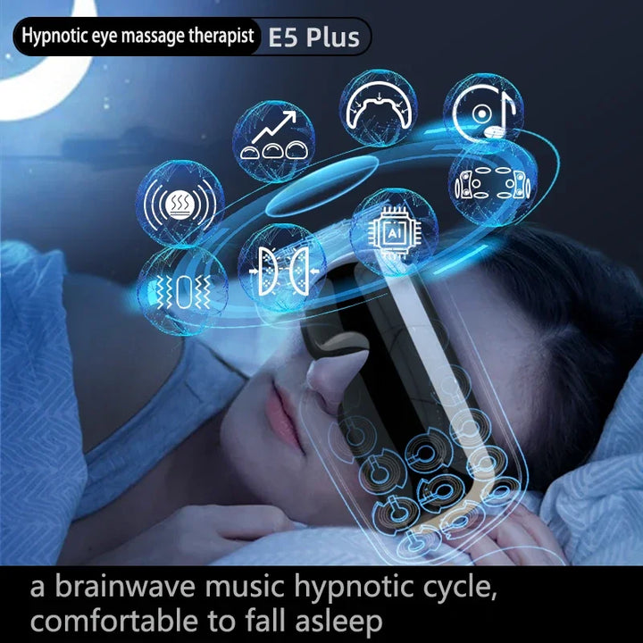 Premium Electric Eye Massager 4D – Hot Compress, Air Bag Pressure, Vibration Massage, Bluetooth Music, Eye Care Instrument