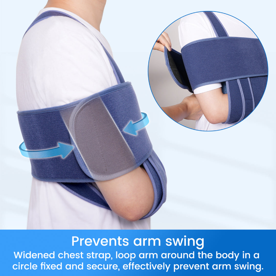 Premium Shoulder Support Brace for Rotator Cuff Injury and Arthritis – Breathable Arm Sling Immobilizer for Comfortable 