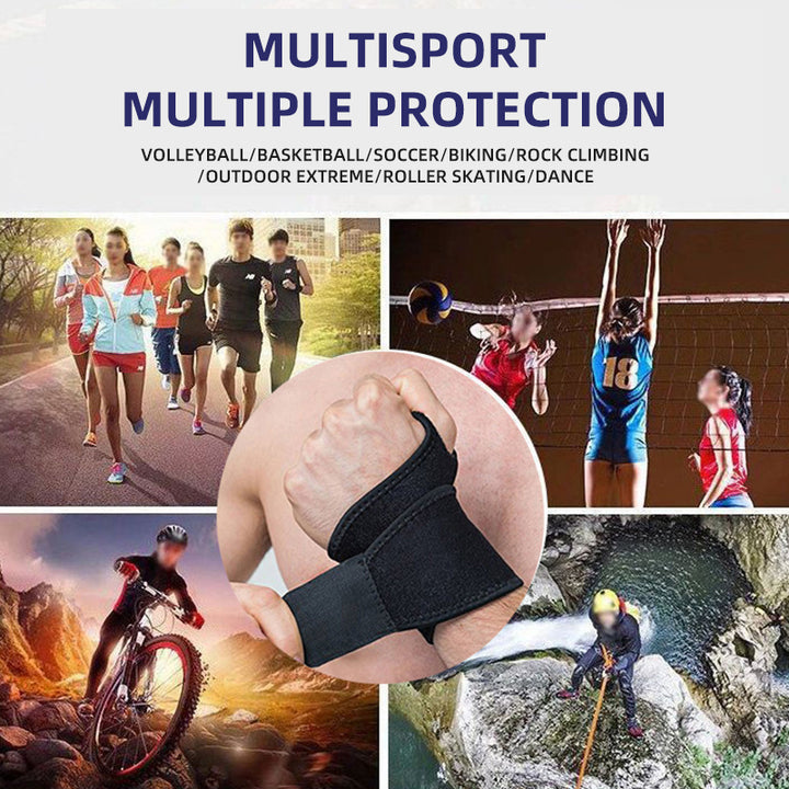 High-Quality Unisex Wrist Brace Support for Carpal Tunnel, Sprain, Strain Pain Relief – Adjustable Compression Wrap for Gym,