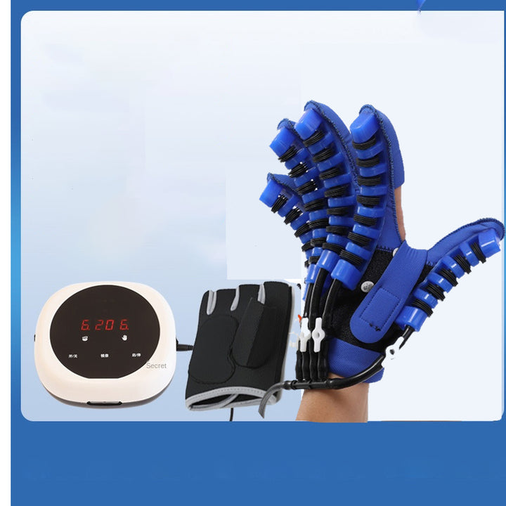 Premium-Handrehabilitationsrobot-Handschuhe für die Schlaganfallrehabilitation | Physiotherapie-Werkzeug für Hemiplegie | Fingertrainer für Erwachsene und Kinder | Unabhängiges Luftventil & Spiegelmodus | Tragbares Design