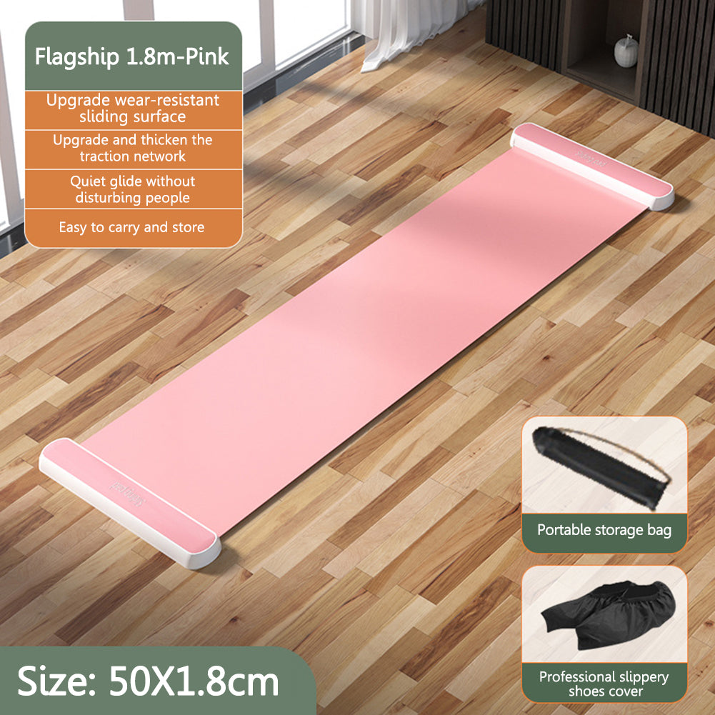 Premium Glide Training Mat for Fitness & Sports – Portable Sliding Mat for Ice Hockey, Roller Skating, Leg & Core Workout 