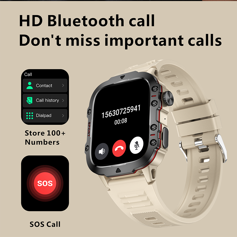 Premium 2024 Smartwatch with Earphones – Bluetooth Call, GPS Tracker, Heart Rate Monitor, Music Playback, Fitness Tracker, 