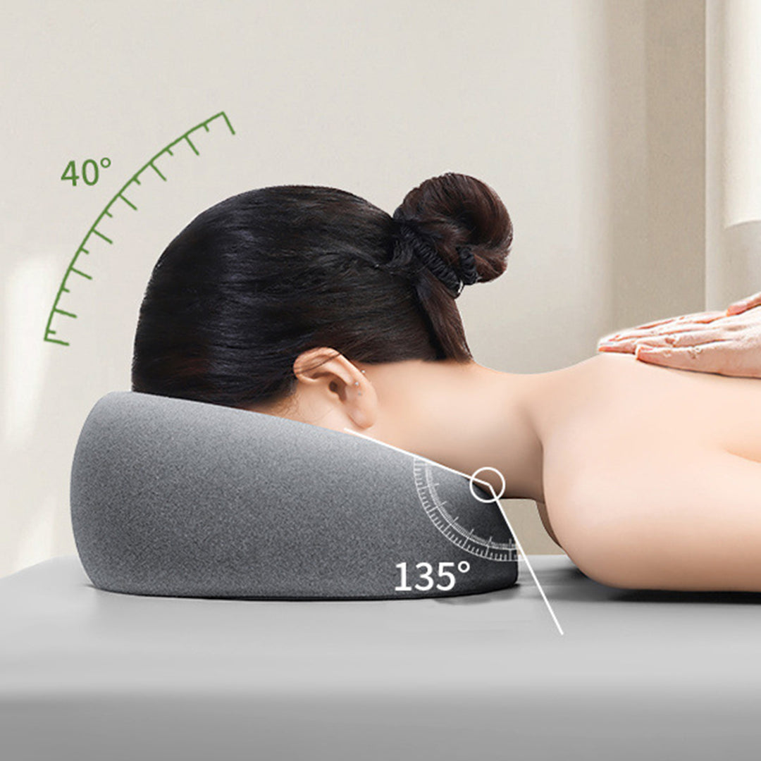 Premium Face Down Pillow – Memory Foam Prone Pillow for Comfortable Resting & Massage – Ergonomic Headrest for Beauty Salons 