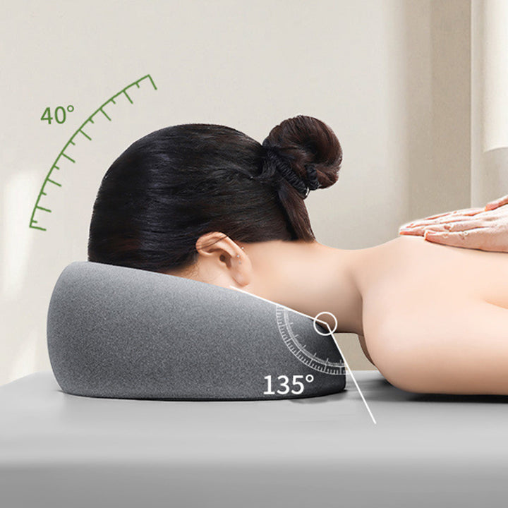 Premium Face Down Pillow – Memory Foam Prone Pillow for Comfortable Resting & Massage – Ergonomic Headrest for Beauty Salons 