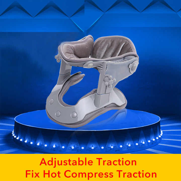 Premium Adjustable Neck Brace Support Orthosis for Pain Relief, Ergonomic Cervical Collar with 360° Sponge Wrap and Traction 