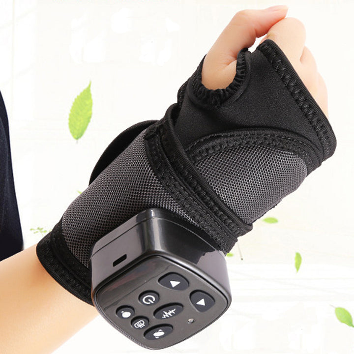 Premium Electric Hand Massager - 3-in-1 Multi-Function Vibration Wristband with Air Compression, Heat, and Kneading for 