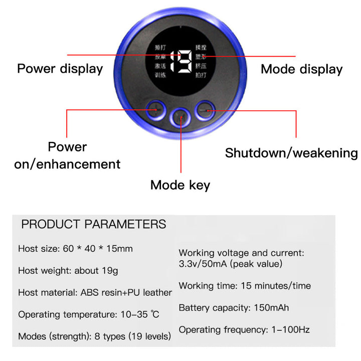 Premium Electric Pulse Neck Massager EMS TENS Cervical Massager for Neck and Back Pain Relief, Muscle Stimulator, and Deep 