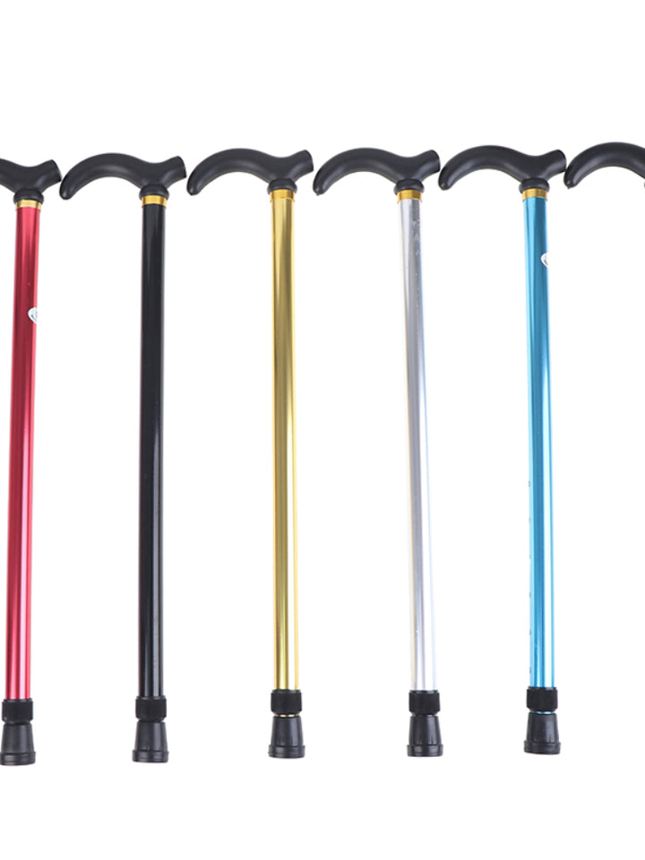 Premium Adjustable Walking Stick Cane – 2-Section Anti-Skid, Anti-Shock Crutch for Seniors, Lightweight Aluminum Alloy, Non-Slip Rubber Base, Adjustable Height 75-90cm for Hiking and Daily Support