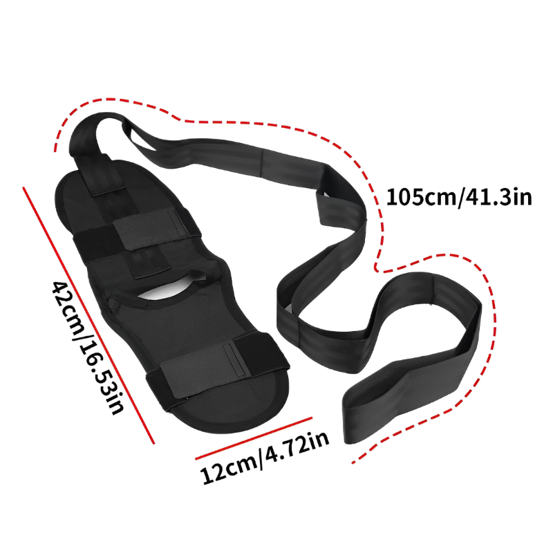Premium Flexibility Stretching Strap - Open Back Yoga Band for Leg Stretching, Muscle Relaxation & Plantar Fasciitis Relief,