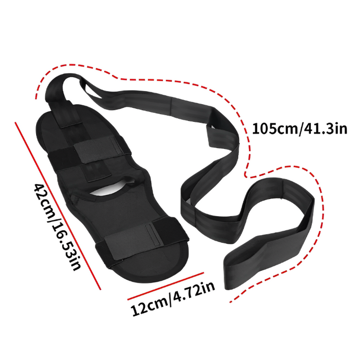 Premium Flexibility Stretching Strap - Open Back Yoga Band for Leg Stretching, Muscle Relaxation & Plantar Fasciitis Relief,