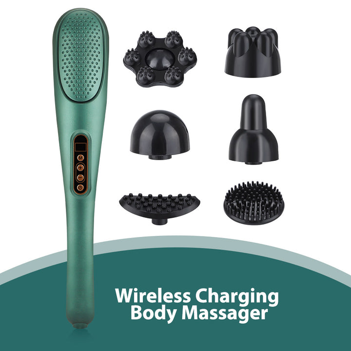 Premium Electric Massage Hammer Stick - Wireless Handheld Heating Vibration Instrument for Cervical Vertebra, Waist, and Back