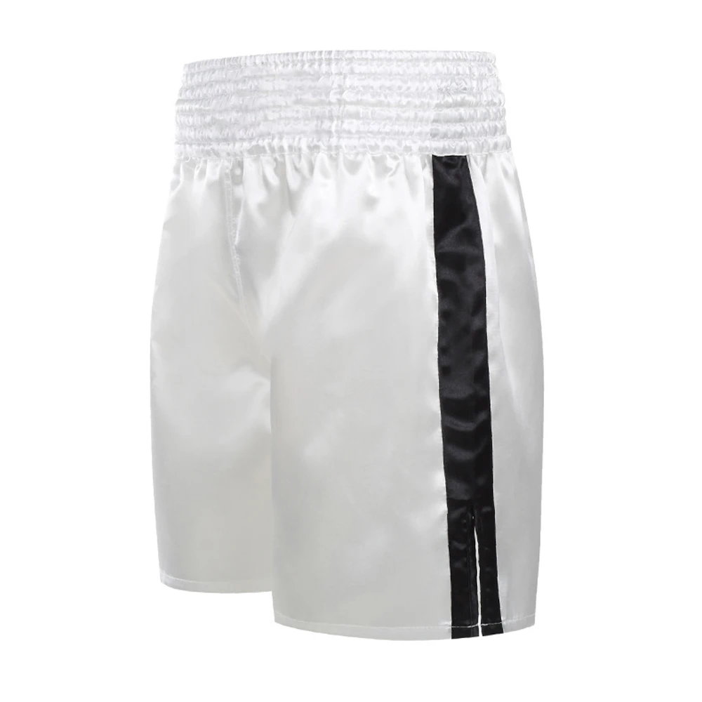 High Quality Muay Thai Fight Shorts – Unisex Kickboxing & MMA Training Pants for Men, Women, Kids, Competition & Grappling Gear with Embroidery, Adjustable Waistband, Satin Polyester, Sanda Martial Arts Clothes