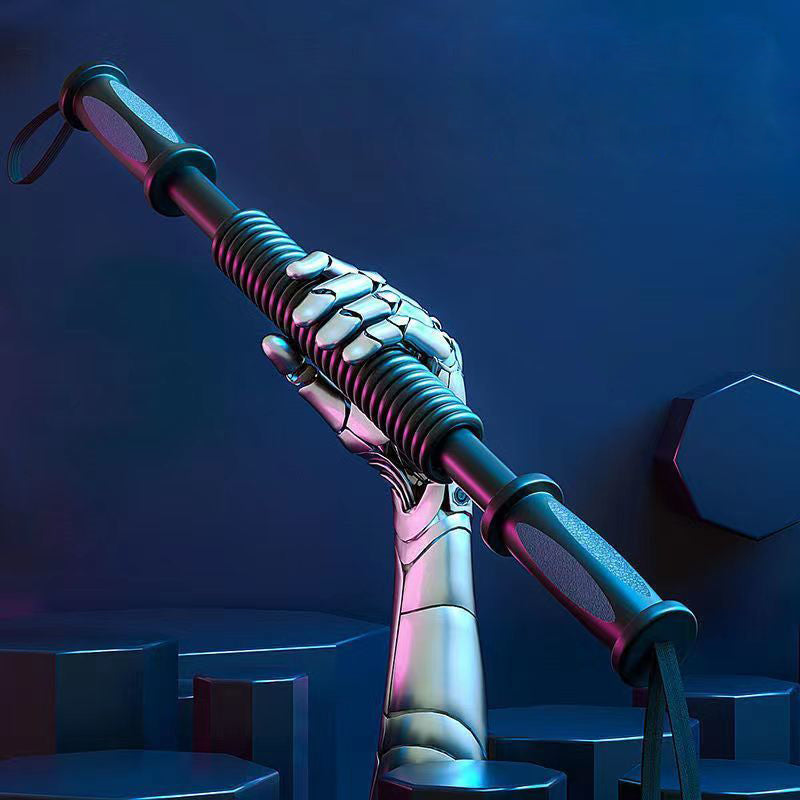 Premium Arm Strength Trainer – Home Chest & Upper Arm Muscle Enhancement – Adjustable Resistance Spring Stick for Fitness