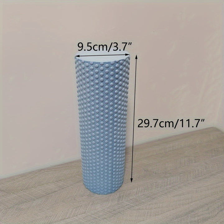 Premium EVA-Schaum-Yoga-Roller für Pilates und Home-Workouts, 9,5 cm Durchmesser, 29,7 cm Länge, verbessertes hexagonales Design für effektive Muskelregeneration und Flexibilität