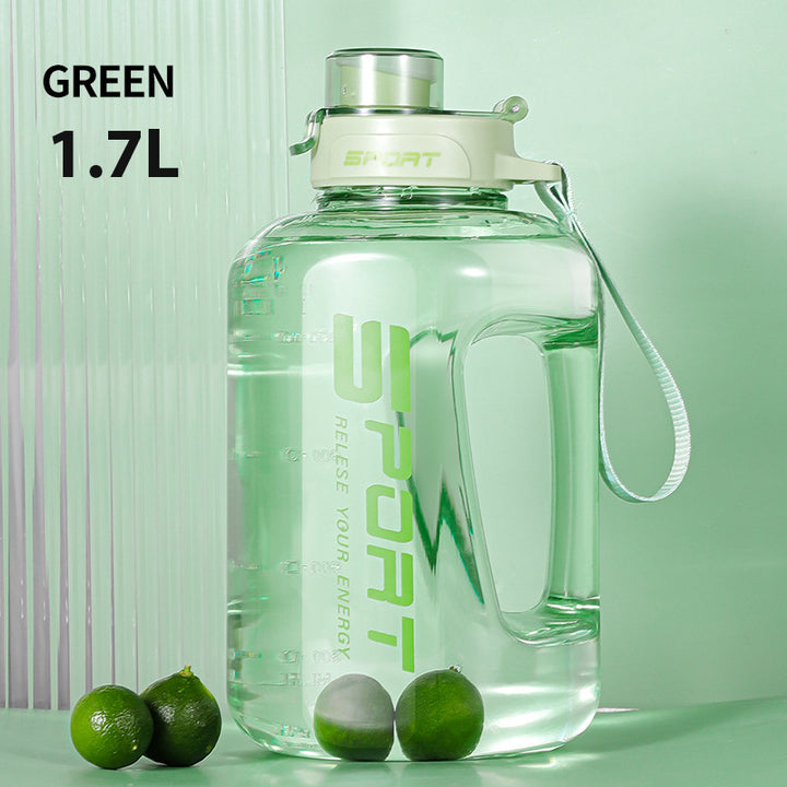 Premium Large Capacity 1.7L/2.7L Sports Water Bottle - Portable Fitness Cup for Gym, Cycling, Camping, BPA-Free Tritan