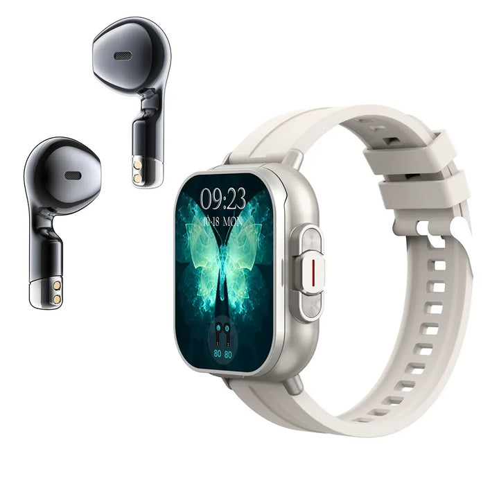 High Quality GPS Smartwatch with 2-in-1 TWS Earbuds – Bluetooth Call, Heart Rate, Blood Pressure & Health Monitoring, 