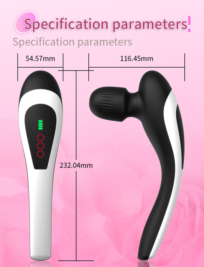 Premium USB Handheld Electric Wand Massager - High Frequency Vibration Deep Tissue Massage Machine for Body, Neck, and Back Pain Relief