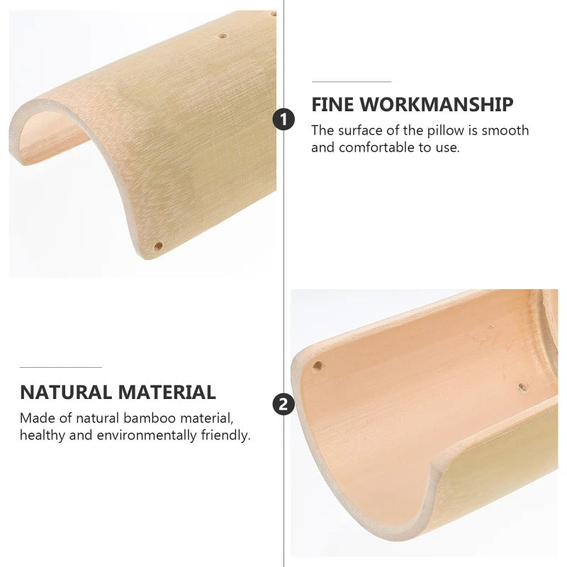 Premium Bamboo Cervical Pillow – U-Shaped Neck & Back Support for Sleep – Therapeutic Massage Cushion – Cool, Comfortable for Neck Pain & Spondylosis Relief – Ideal for Couch, Bed & Travel
