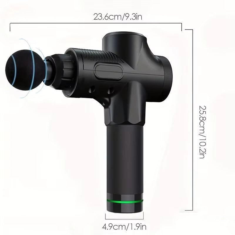 Premium 30-Level Massage Gun – Deep Tissue Muscle Relaxation for Body and Neck, Electric Fitness Equipment with Noise Reduction, Ideal for Men and Women