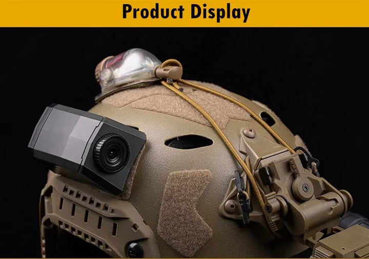High-Quality Tactical Helmet Camera Model - Hook and Loop Fast Attachment, Prop for CS Game, Filming, Tactical Training, Durable Plastic, Black 8.9cm x 5.2cm x 4cm