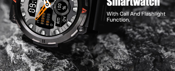 Premium Smartwatch für Herren, Bluetooth-Anruf, Voll-Touchscreen, Gesundheitsmonitor, IP68 wasserdicht, Fitness-Tracker, Taschenlampe, benutzerdefinierte Zifferblätter, iOS- und Android-kompatibel