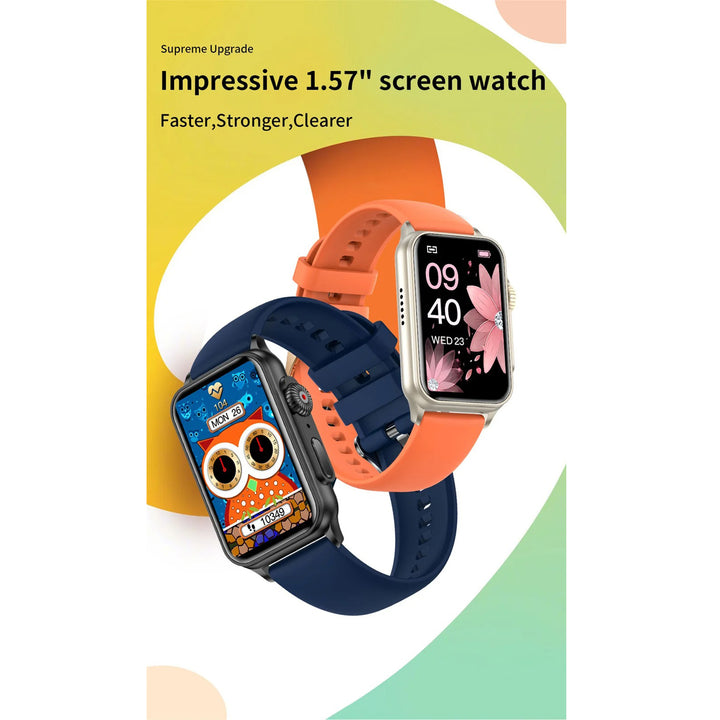 Premium Bluetooth Call Smartwatch for Men & Women – AI Voice Assistant, Fitness Tracker, 1.57" HD Screen, IP67 Waterproof, Heart Rate, Blood Oxygen, Sleep Monitoring, Music Control, Android & iOS Compatible