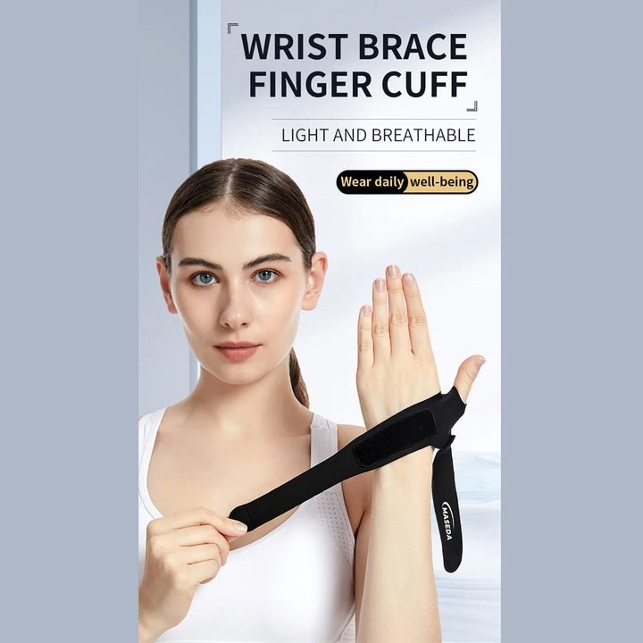 Premium Adjustable Finger Splint for Trigger Finger and Curved Finger Straightening, Support Brace with Hook & Loop Tape for Injury Recovery, Arthritis Relief, and Finger Protection – Fits All Sizes