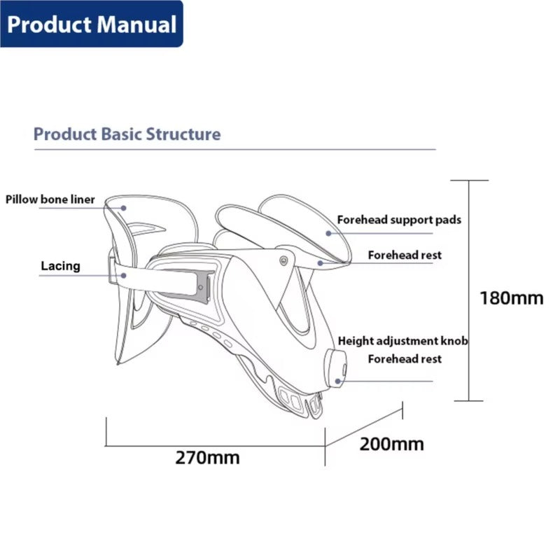 Premium Adjustable Neck Stretcher with Air Sac for Home Cervical Traction, Spine Alignment & Pain Relief, Lightweight and Comfortable Neck Support Collar