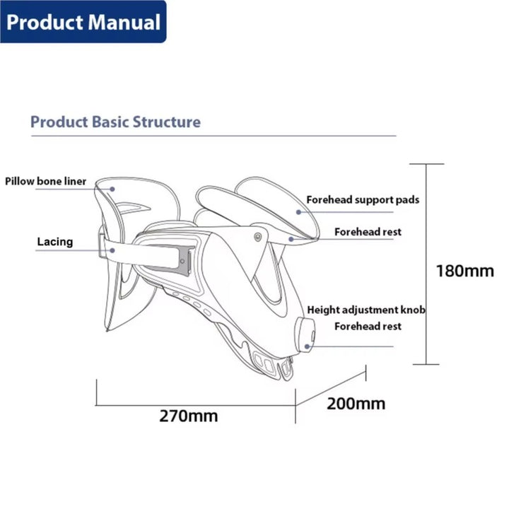 Premium Adjustable Neck Stretcher with Air Sac for Home Cervical Traction, Spine Alignment & Pain Relief, Lightweight and Comfortable Neck Support Collar