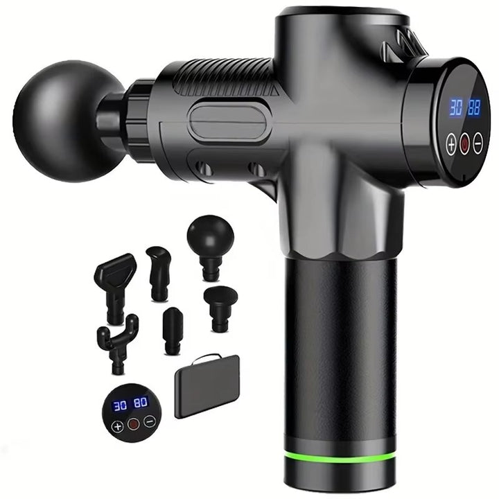 Premium 30-Level Massage Gun – Deep Tissue Muscle Relaxation for Body and Neck, Electric Fitness Equipment with Noise Reduction, Ideal for Men and Women