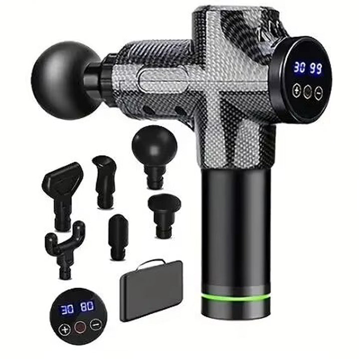 Premium 30-Level Massage Gun – Deep Tissue Muscle Relaxation for Body and Neck, Electric Fitness Equipment with Noise Reduction, Ideal for Men and Women