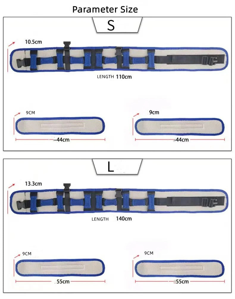 Premium Bariatric Transfer Lift Belt for Elderly & Handicap Support – Adjustable Gait Belt for Seniors, Walking & Standing Assist, High-Quality EVA Sandwich Mesh Fabric, Comfortable & Durable