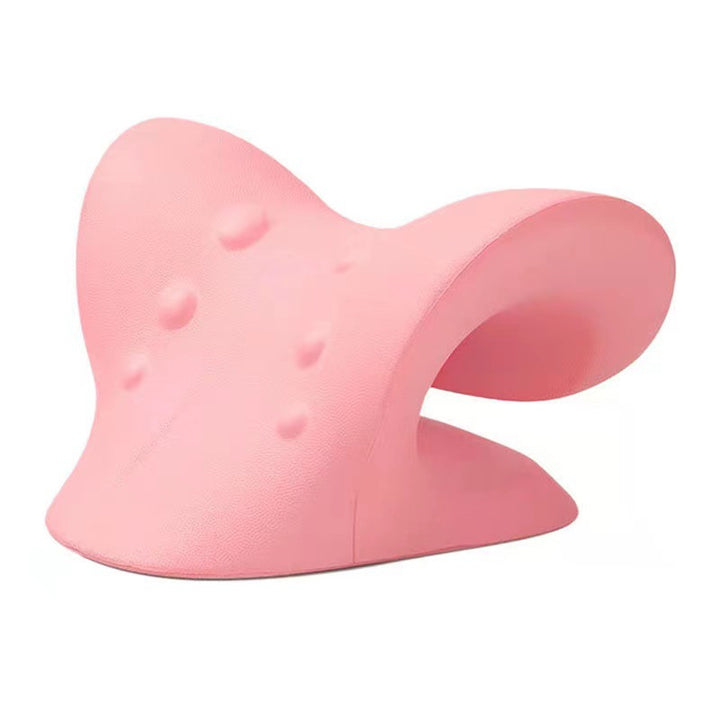 Premium Neck Support Pillow – Chiropractic Relaxer & Shoulder Traction Stretcher – Therapeutic Cervical Spine Alignment 