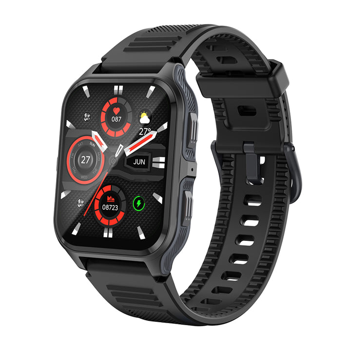 Premium Outdoor Military Smartwatch for Men – 1.9" Display, Bluetooth Calling, 3ATM Waterproof, Heart Rate, Blood Oxygen, 