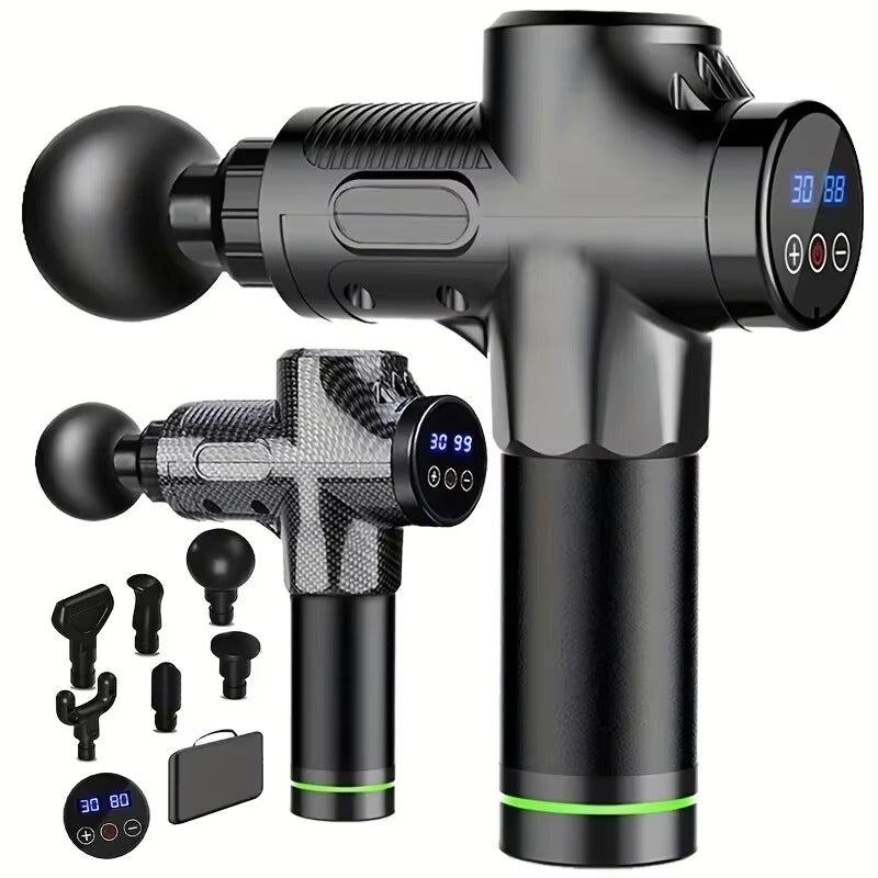 Premium 30-Level Massage Gun – Deep Tissue Muscle Relaxation for Body and Neck, Electric Fitness Equipment with Noise Reduction, Ideal for Men and Women