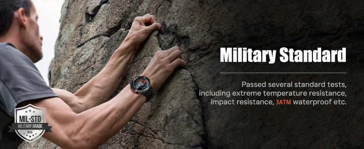 Premium Smartwatch für Herren, Bluetooth-Anruf, Voll-Touchscreen, Gesundheitsmonitor, IP68 wasserdicht, Fitness-Tracker, Taschenlampe, benutzerdefinierte Zifferblätter, iOS- und Android-kompatibel